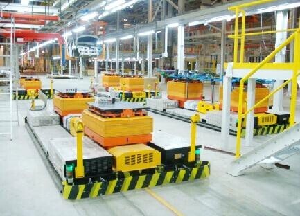 四大国产AGV小车汽车生产搬运机器人系统